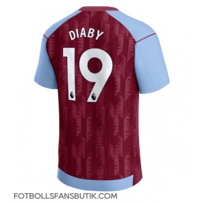 Aston Villa Moussa Diaby #19 Replika Hemmatröja 2023-24 Kortärmad